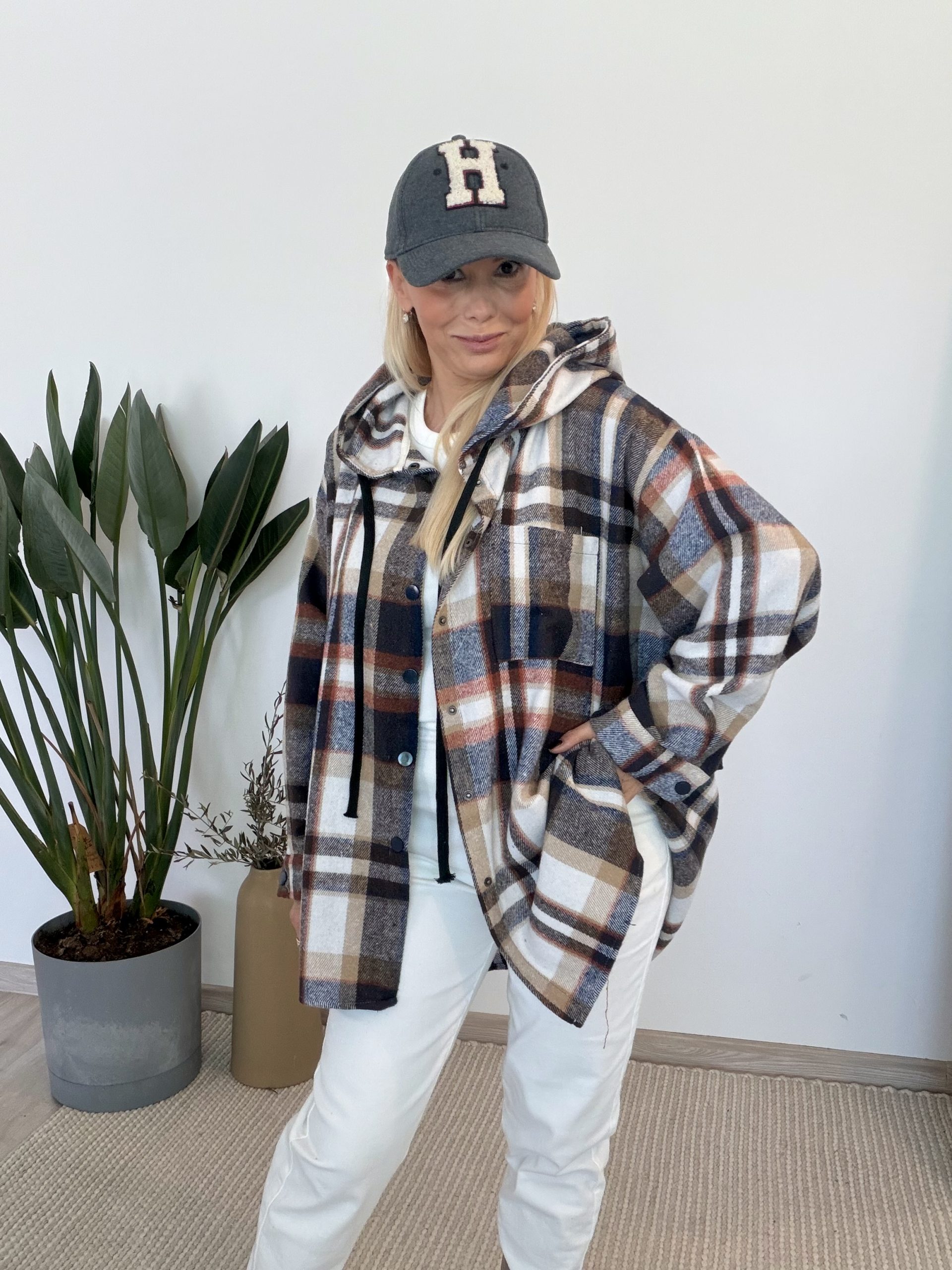 Koszula Rustic Plaid w kratę z kapturem - obrazek 8