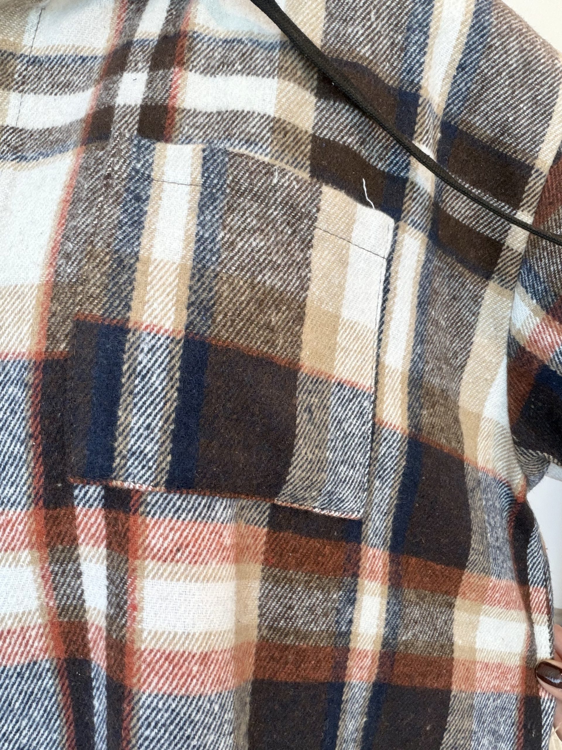 Koszula Rustic Plaid w kratę z kapturem - obrazek 2