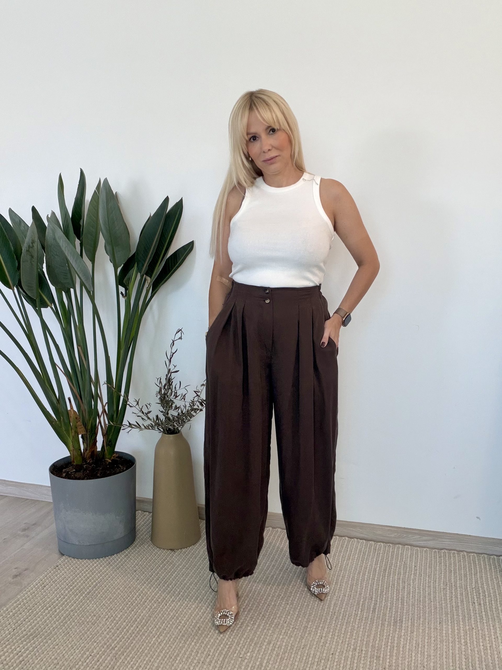 Spodnie Wiya Chocolate‑brown - obrazek 8