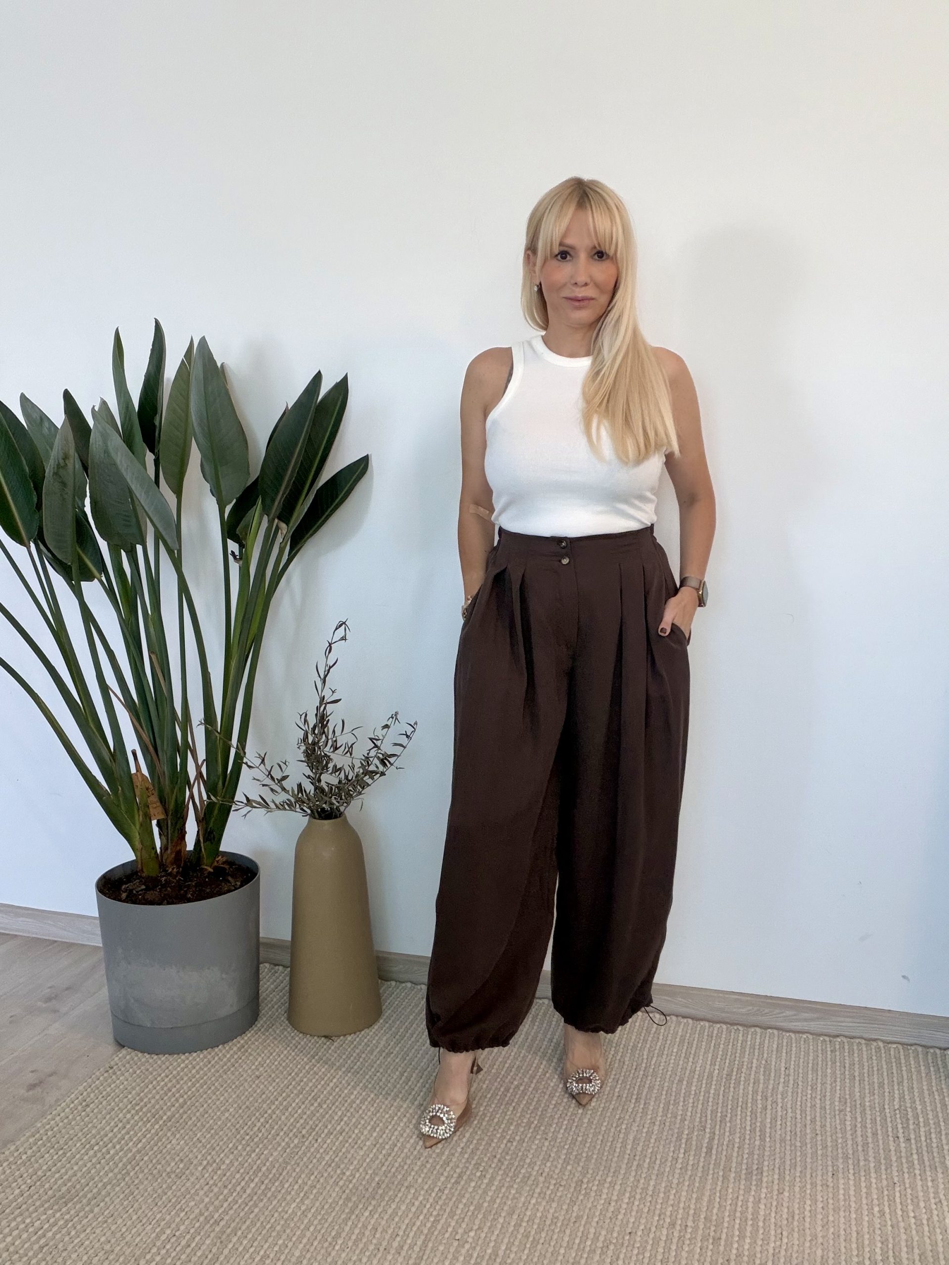 Spodnie Wiya Chocolate‑brown - obrazek 5