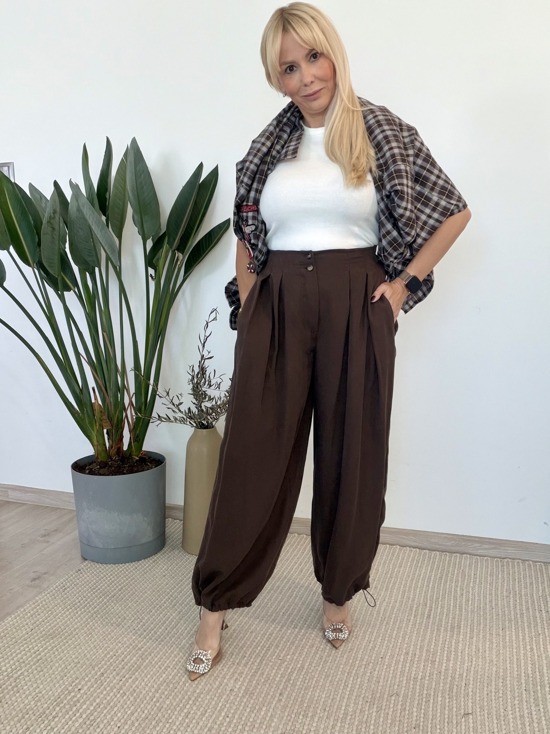Spodnie Wiya Chocolate‑brown