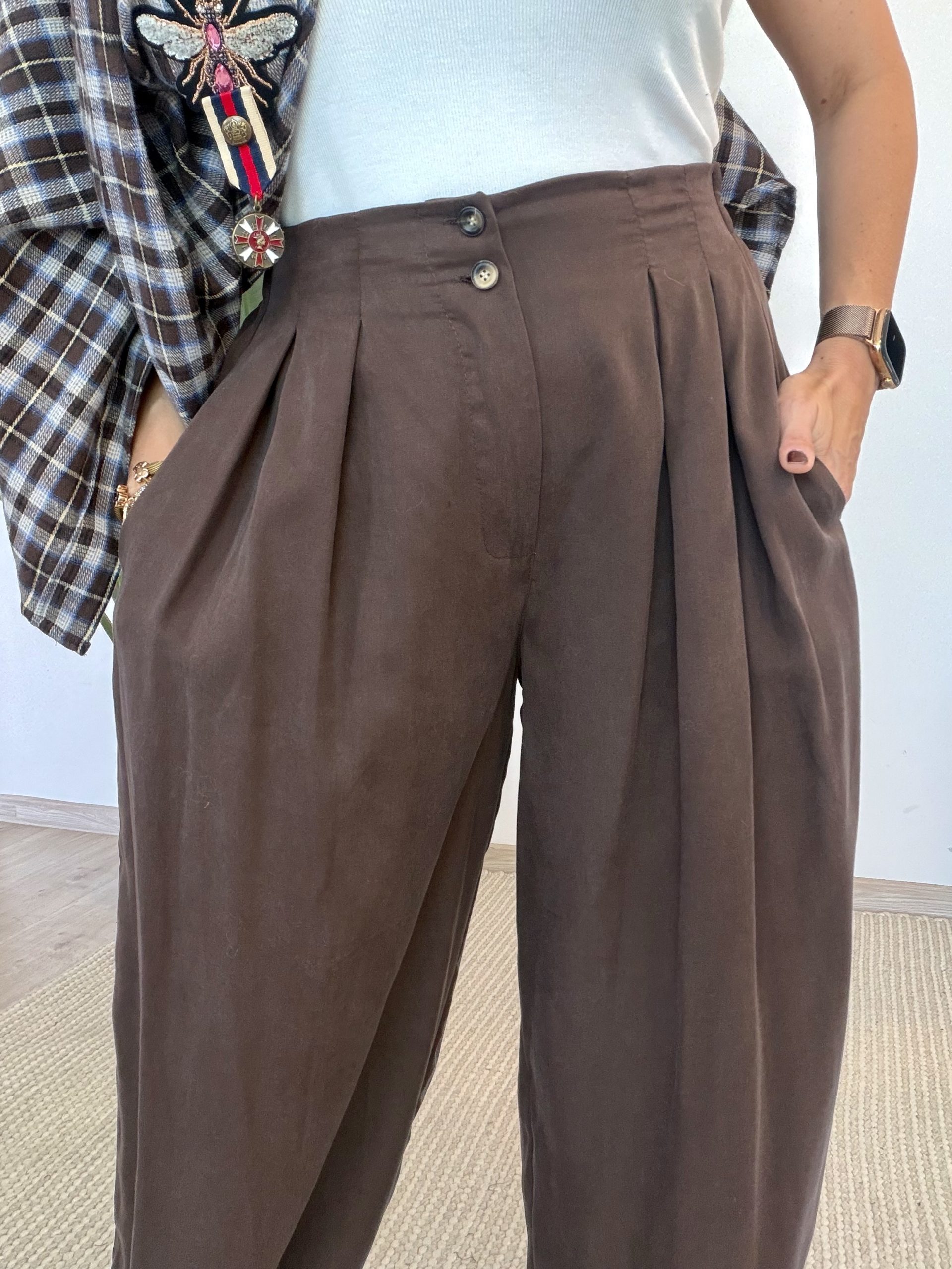 Spodnie Wiya Chocolate‑brown - obrazek 2
